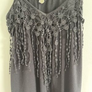 Spaghetti Strap Top with Dangling Strings | SMALL